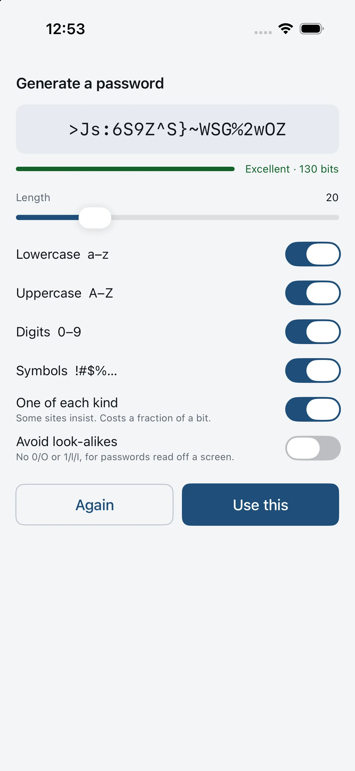 The generator on a phone.